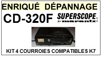 SUPERSCOPE BY MARANTZ-CD320F CD-320F-COURROIES-ET-KITS-COURROIES-COMPATIBLES