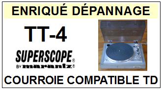 SUPERSCOPE BY MARANTZ-TT4 TT-4-COURROIES-ET-KITS-COURROIES-COMPATIBLES