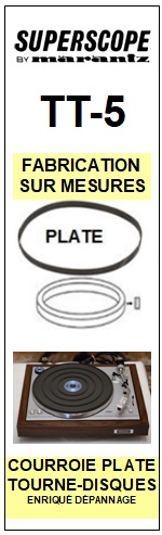 SUPERSCOPE BY MARANTZ-TT5 TT-5-COURROIES-ET-KITS-COURROIES-COMPATIBLES