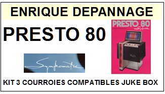 SYMPHOMATIC-PRESTO 80-COURROIES-ET-KITS-COURROIES-COMPATIBLES