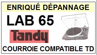 TANDY-LAB65-COURROIES-COMPATIBLES