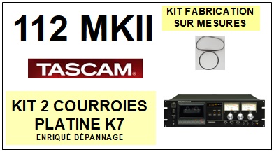 TEAC TASCAM-112MKII 112-MKII-COURROIES-ET-KITS-COURROIES-COMPATIBLES