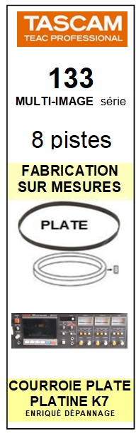 TEAC TASCAM-133-COURROIES-ET-KITS-COURROIES-COMPATIBLES