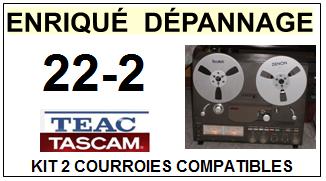 TEAC TASCAM-22-2 22.2-COURROIES-ET-KITS-COURROIES-COMPATIBLES