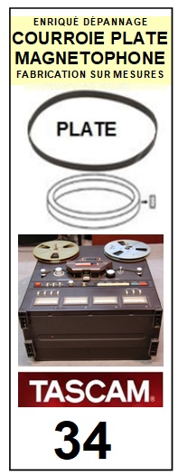 TEAC TASCAM-34-COURROIES-ET-KITS-COURROIES-COMPATIBLES