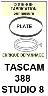 TEAC TASCAM-388 STUDIO 8-COURROIES-ET-KITS-COURROIES-COMPATIBLES