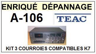 TEAC TASCAM-A106 A-106-COURROIES-ET-KITS-COURROIES-COMPATIBLES