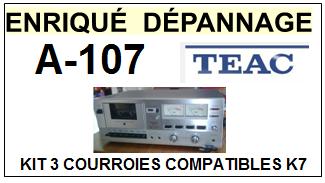 TEAC TASCAM-A107 A-107-COURROIES-ET-KITS-COURROIES-COMPATIBLES