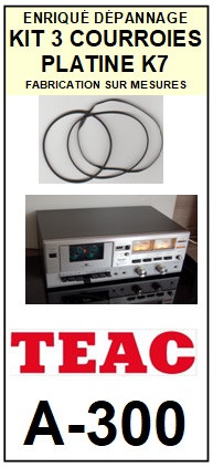 TEAC TASCAM-A300 A-300-COURROIES-ET-KITS-COURROIES-COMPATIBLES