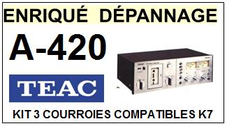 TEAC TASCAM-A420 A-420-COURROIES-ET-KITS-COURROIES-COMPATIBLES