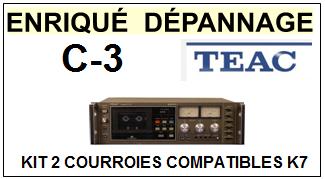 TEAC TASCAM-C3 C-3-COURROIES-ET-KITS-COURROIES-COMPATIBLES