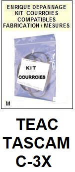 TEAC TASCAM-C3X C-3X-COURROIES-ET-KITS-COURROIES-COMPATIBLES