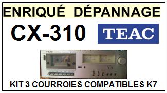 TEAC TASCAM-CX310 CX-310-COURROIES-ET-KITS-COURROIES-COMPATIBLES