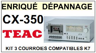 TEAC TASCAM-CX350 CX-350-COURROIES-ET-KITS-COURROIES-COMPATIBLES