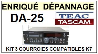 TEAC TASCAM-DA25 DA-25-COURROIES-ET-KITS-COURROIES-COMPATIBLES