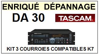 TEAC TASCAM-DA30 DA-30 DAT-COURROIES-ET-KITS-COURROIES-COMPATIBLES