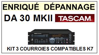 TEAC TASCAM-DA30MKII DA-30 MKII DAT-COURROIES-ET-KITS-COURROIES-COMPATIBLES