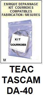 TEAC TASCAM-DA40 DAT DA-40-COURROIES-ET-KITS-COURROIES-COMPATIBLES