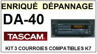 TEAC TASCAM-DA40 DAT DA-40-COURROIES-ET-KITS-COURROIES-COMPATIBLES