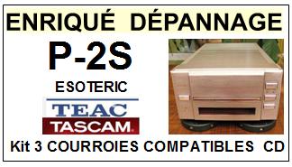 TEAC TASCAM-P2S ESOTERIC P-2S-COURROIES-ET-KITS-COURROIES-COMPATIBLES