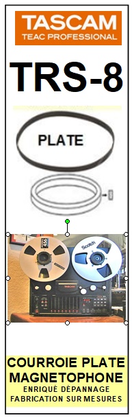 TEAC TASCAM-TSR8 TSR-8-COURROIES-ET-KITS-COURROIES-COMPATIBLES