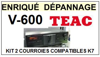 TEAC TASCAM-V600 V-600-COURROIES-ET-KITS-COURROIES-COMPATIBLES