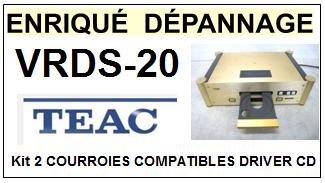 TEAC TASCAM-VRDS20 VRDS-20-COURROIES-ET-KITS-COURROIES-COMPATIBLES