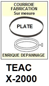 TEAC TASCAM-X2000 X-2000-COURROIES-ET-KITS-COURROIES-COMPATIBLES