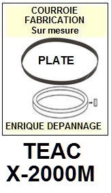 TEAC TASCAM-X2000M X-2000M-COURROIES-ET-KITS-COURROIES-COMPATIBLES