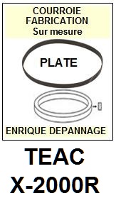 TEAC TASCAM-X2000R X-2000R-COURROIES-ET-KITS-COURROIES-COMPATIBLES