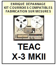 TEAC TASCAM-X3MKII X-3 MKII-COURROIES-ET-KITS-COURROIES-COMPATIBLES