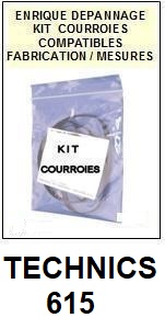 TECHNICS-615-COURROIES-COMPATIBLES