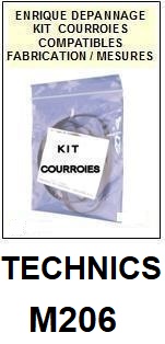 TECHNICS-M206-COURROIES-ET-KITS-COURROIES-COMPATIBLES