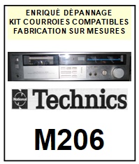 TECHNICS-M206-COURROIES-ET-KITS-COURROIES-COMPATIBLES
