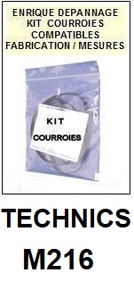 TECHNICS-M216-COURROIES-ET-KITS-COURROIES-COMPATIBLES