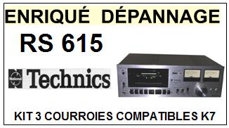TECHNICS-RS615-COURROIES-COMPATIBLES