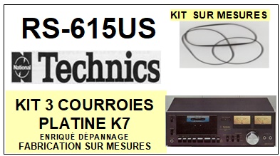 TECHNICS-RS615US RS-615US-COURROIES-COMPATIBLES