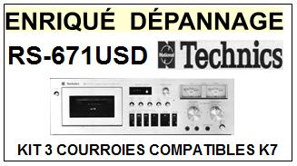TECHNICS-RS671US RS-671US-COURROIES-COMPATIBLES