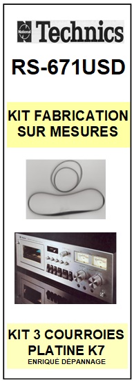 TECHNICS-RS671USD RS-671USD-COURROIES-COMPATIBLES