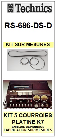 TECHNICS-RS686DSD RS-686-DS-D-COURROIES-ET-KITS-COURROIES-COMPATIBLES