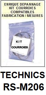 TECHNICS-RSM206 RS-M206-COURROIES-ET-KITS-COURROIES-COMPATIBLES