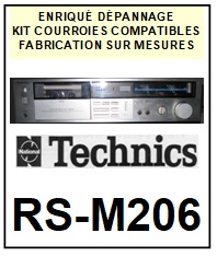 TECHNICS-RSM206 RS-M206-COURROIES-COMPATIBLES