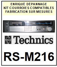 TECHNICS-RSM216 RS-M216-COURROIES-COMPATIBLES