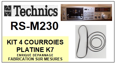 TECHNICS-RSM230 RS-M230-COURROIES-ET-KITS-COURROIES-COMPATIBLES