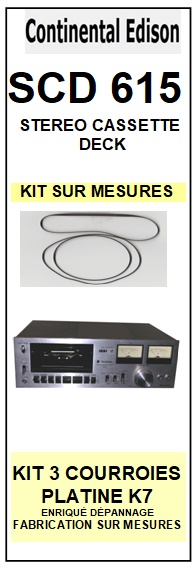 TECHNICS-SCD615-COURROIES-COMPATIBLES