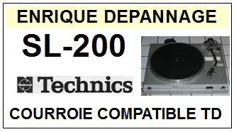 TECHNICS-SL200 SL-200-COURROIES-COMPATIBLES