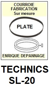 TECHNICS-SL20 SL-20-COURROIES-COMPATIBLES