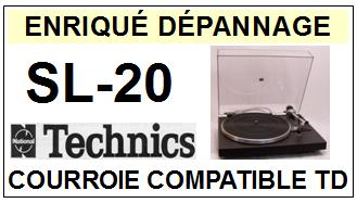 TECHNICS-SL20 SL-20-COURROIES-COMPATIBLES