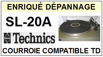 TECHNICS-SL20A SL-20A-COURROIES-COMPATIBLES