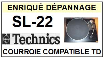 TECHNICS-SL22 SL-22-COURROIES-COMPATIBLES